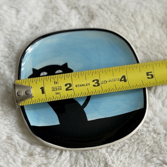 HUES N BREWS CATTITUDE TEABAG HOLDER AND TRINKET DISH - Picture 5 of 11